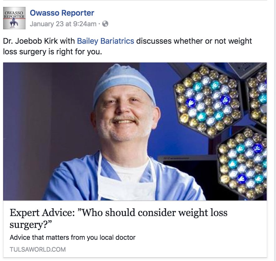 Expert Advice: ”Who should consider weight loss surgery?”