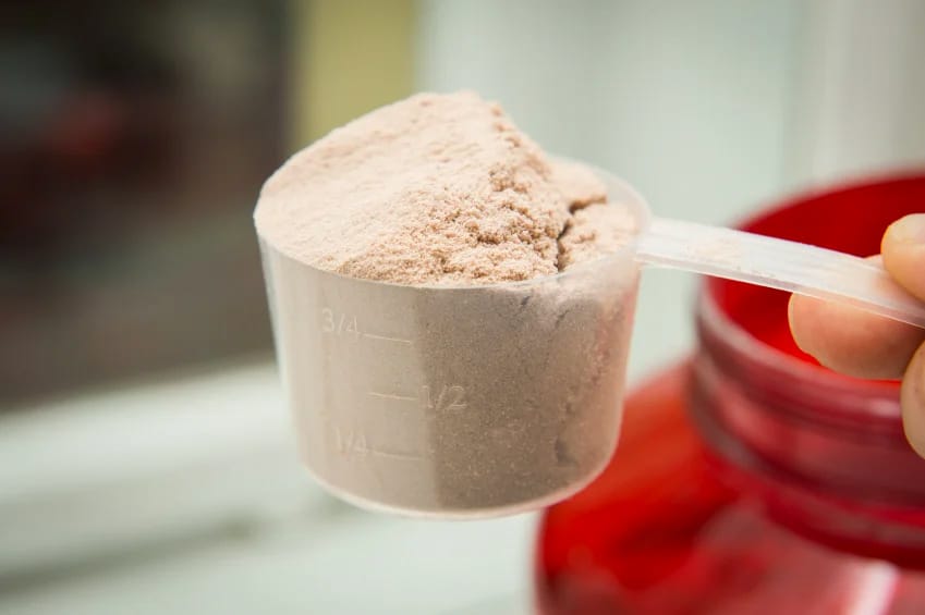 scoop of protein powder