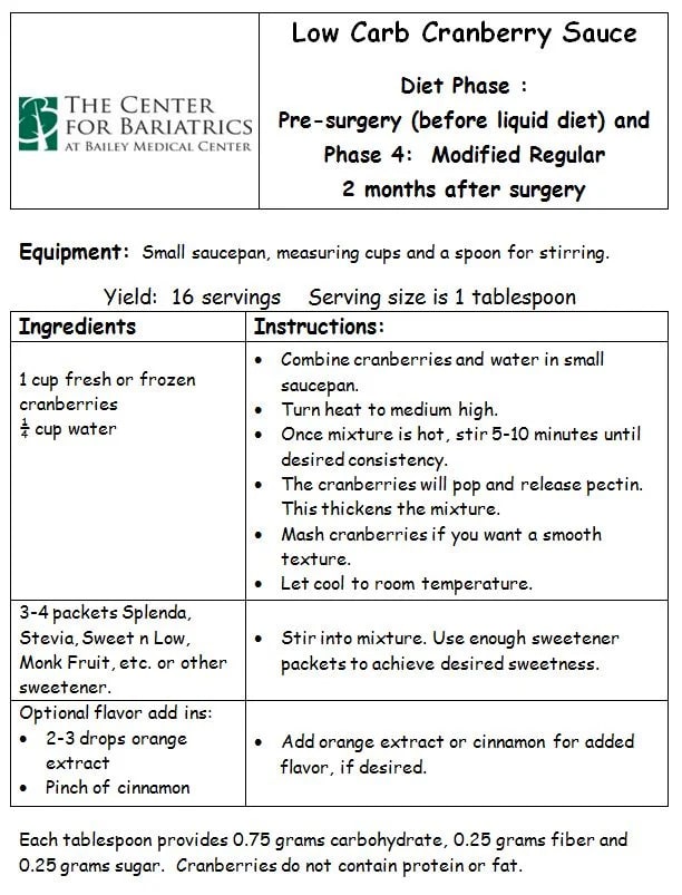 cranberry sauce recipe