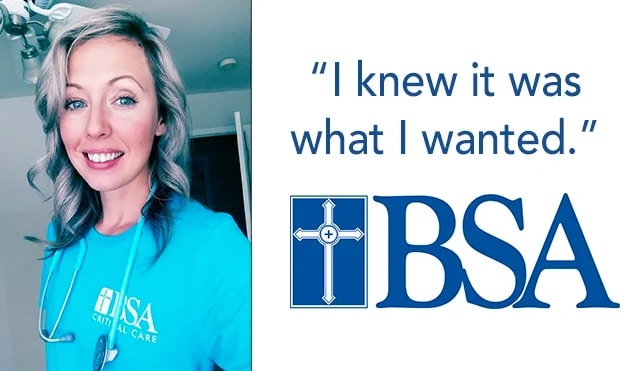 New BSA Nurse Shares Path to Nursing