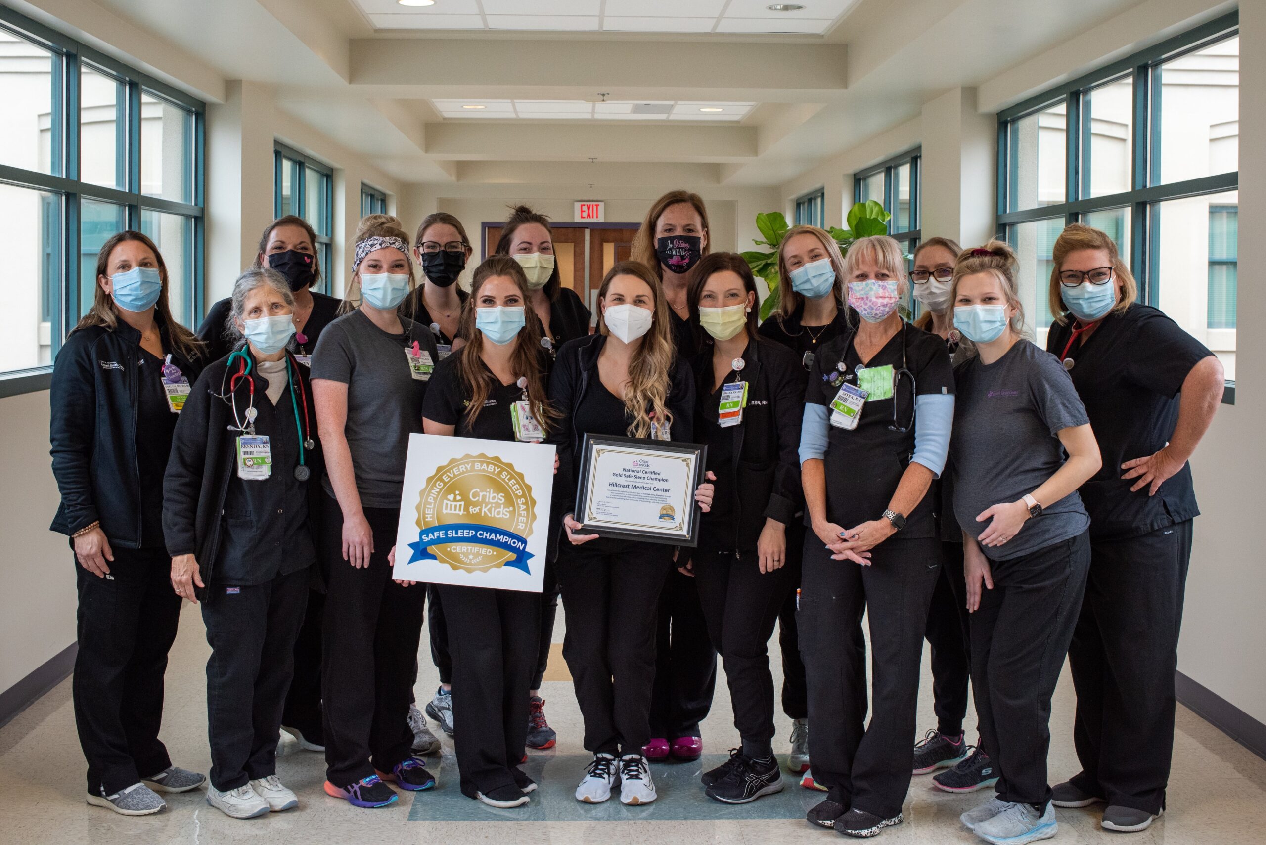 Hillcrest Medical Center NICU earns rare acclaim with safe sleep recognition