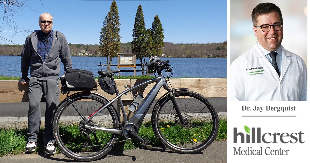 Cyclist grateful for ‘extraordinary’ cancer care