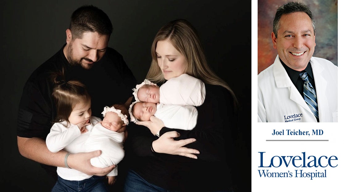 Lovelace Women’s teamwork helps deliver triplet girls