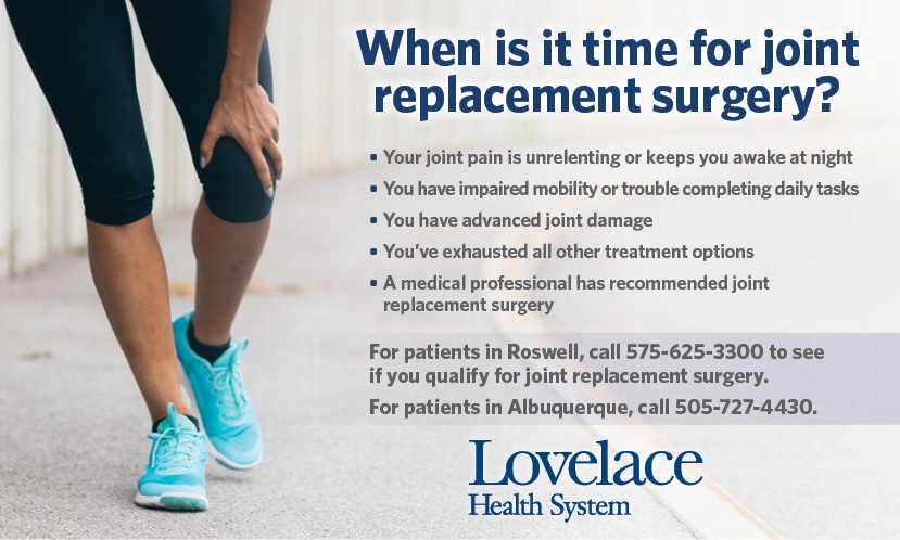 How do I know it’s time for joint replacement?