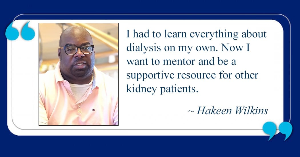 Superb kidney care motivates Wilkins to mentor others