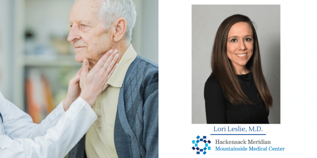 elderly man getting a checkup