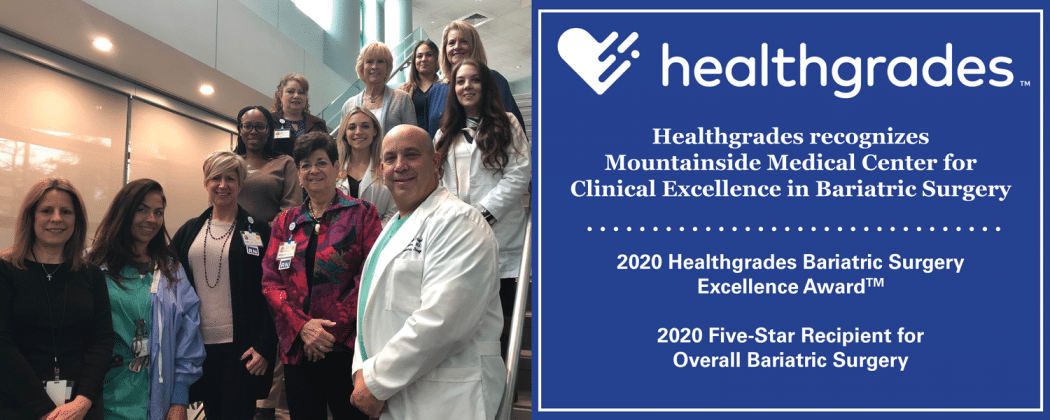 Healthgrades Recognizes Hackensack Meridian Mountainside Medical Center for Clinical Excellence in Bariatric Surgery