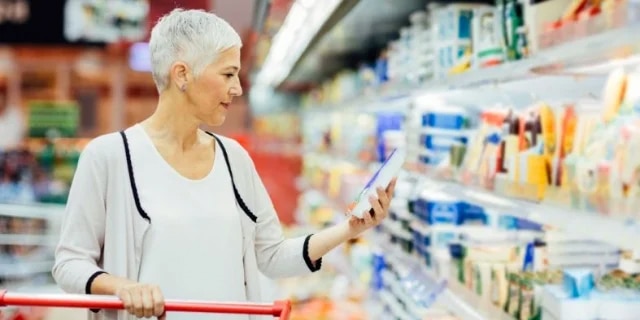 woman at a grocery store
