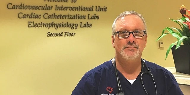 Male nurse at work