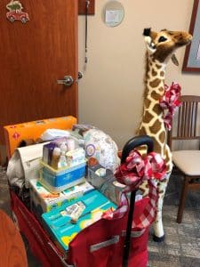 baby gifts in hospital room