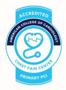 cardiology association blue circular logo