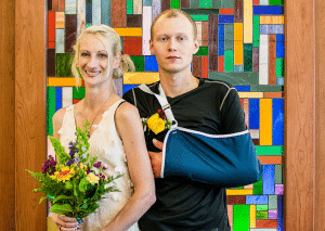 newly married couple