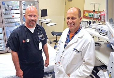 two doctors in exam room