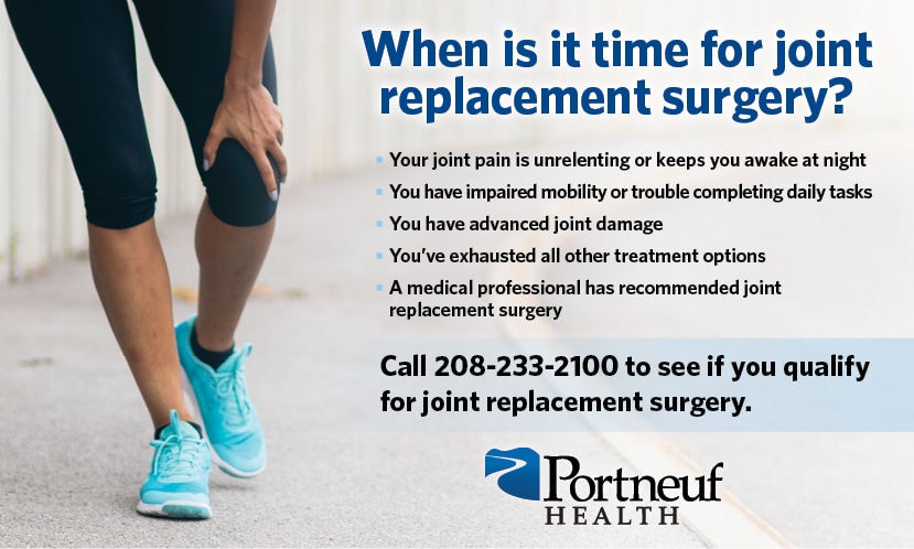 How do I know it's time for joint replacement?