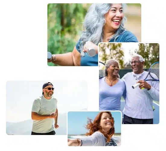 Weight loss collage