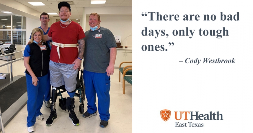 Double amputee empowered to inspire and care for others