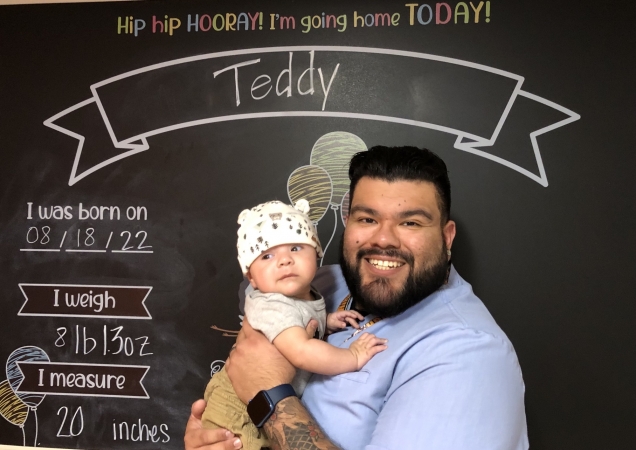 UT Health Tyler RN joins NICU team after his son’s positive NICU experience