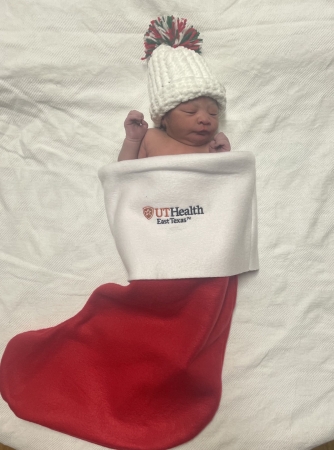 Babies born at UT Health Athens receive special Christmas stocking