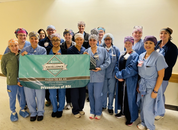 AORN names UT Health Tyler as Center of Excellence in Surgical Safety: Prevention of RSI